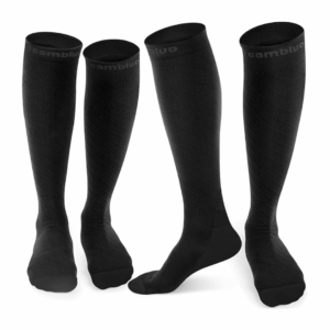 CAMBIVO 2 Pairs Compression Socks for Men and Women